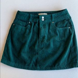 Green corduroy Pacsun skirt